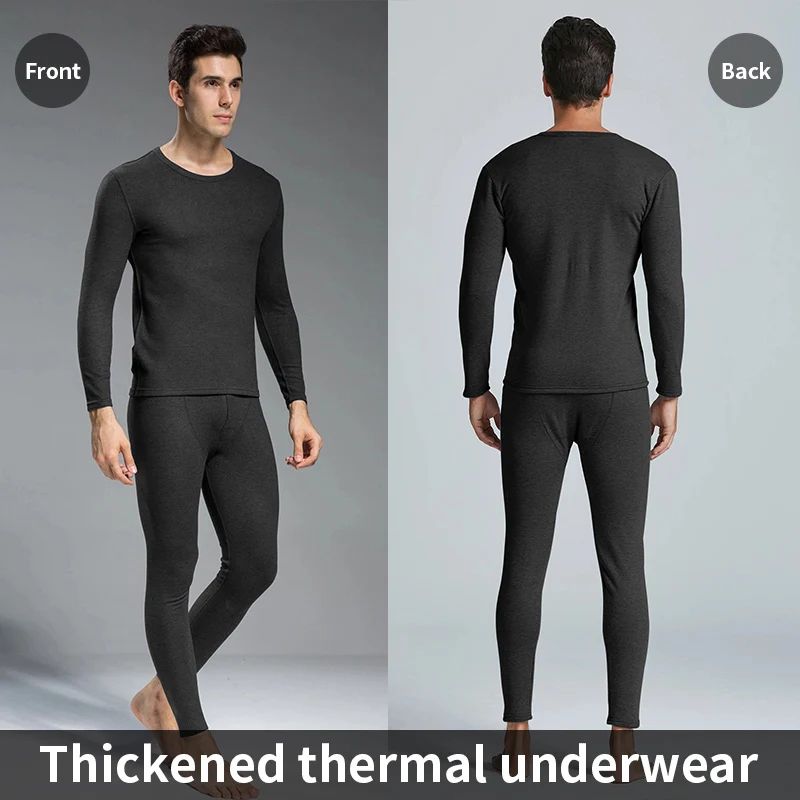Men Thermal Underwear Set 2pcs 0