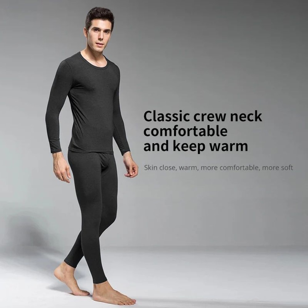 Men Thermal Underwear Set 2pcs 1