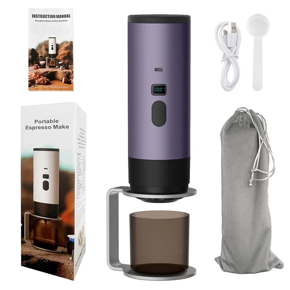 Portable Electric Espresso Coffee Maker With Heating And Type C Charging 10