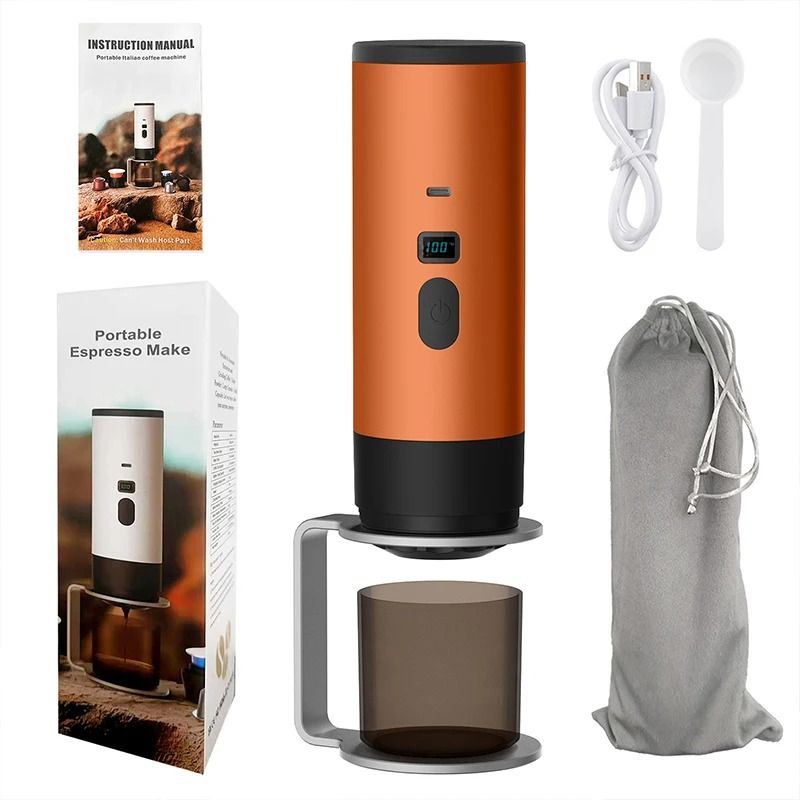 Portable Electric Espresso Coffee Maker With Heating And Type C Charging 12