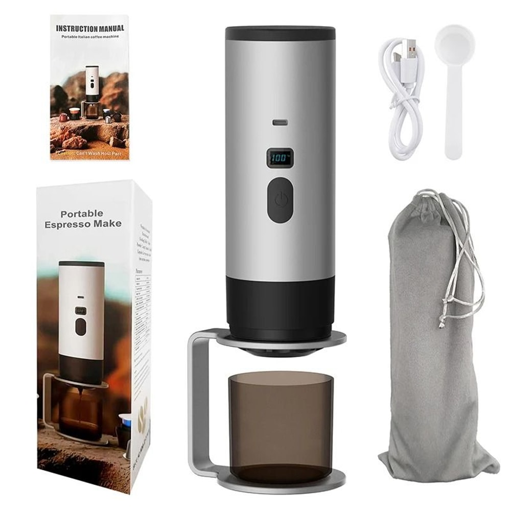 Portable Electric Espresso Coffee Maker With Heating And Type C Charging 15