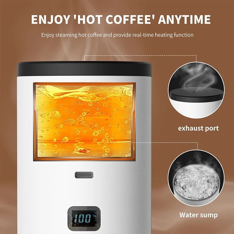 Portable Electric Espresso Coffee Maker With Heating And Type C Charging 4