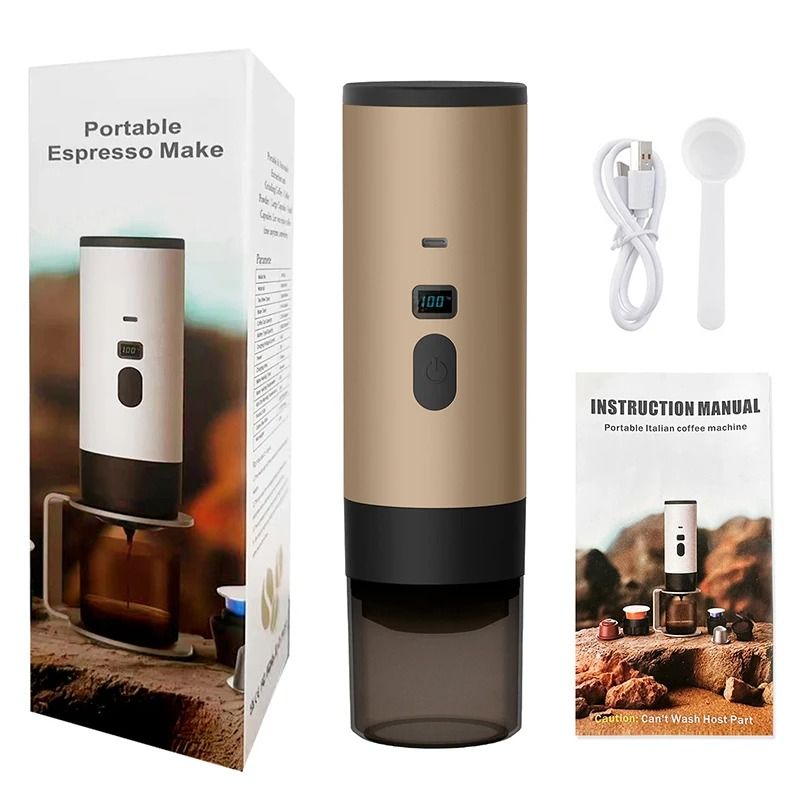 Portable Electric Espresso Coffee Maker With Heating And Type C Charging 6