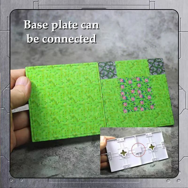 Magnetic Base Plate For Building Block Sets Compatible With Mine World Toys 3