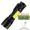 Rechargeable Zoomable LED Flashlight With LCD Display 12