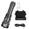 Rechargeable Zoomable LED Flashlight With LCD Display 8