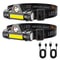 Rechargeable COB LED Headlamp With Magnetic Base And Adjustable Strap 9