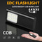 Mini EDC LED Flashlight Keychain Light With USB Rechargeable Battery 0