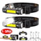 Rechargeable COB LED Headlamp With Magnetic Base For Outdoor Use 0