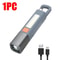 Rechargeable LED Flashlight With COB Side Light And Hanging Hook 7