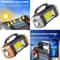 Portable Solar And USB Rechargeable LED Flashlight With COB Work Light 1