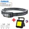 Mini LED Headlamp With Wave Sensor And USB Rechargeable Battery 9