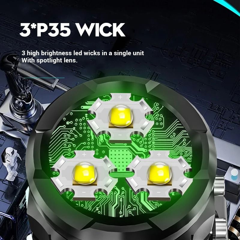 Mini LED Flashlight With Pen Clip And Magnetic Base USB Rechargeable 2