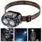 USB Rechargeable LED Headlamp With Motion Sensor For Running And Fishing 9