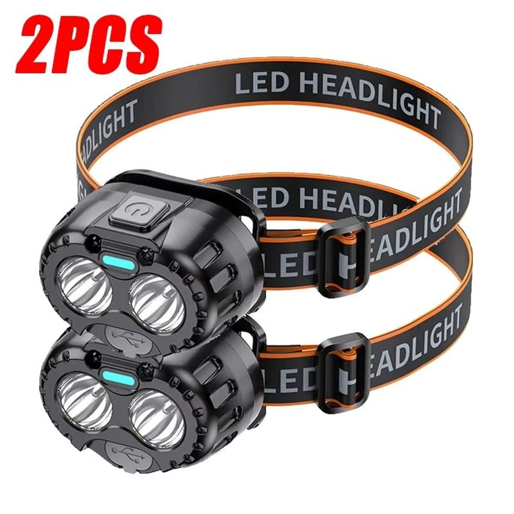 USB Rechargeable LED Headlamp With Motion Sensor For Running And Fishing 10