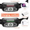 USB Rechargeable LED Headlamp With Motion Sensor For Running And Fishing 2
