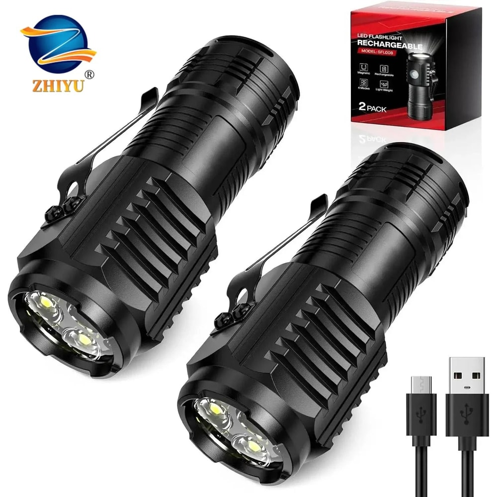 Portable Mini LED Handheld Flashlight With Pen Clip For Outdoor Use 0