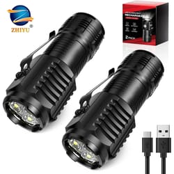 portable mini led handheld flashlight with pen clip for outdoor use