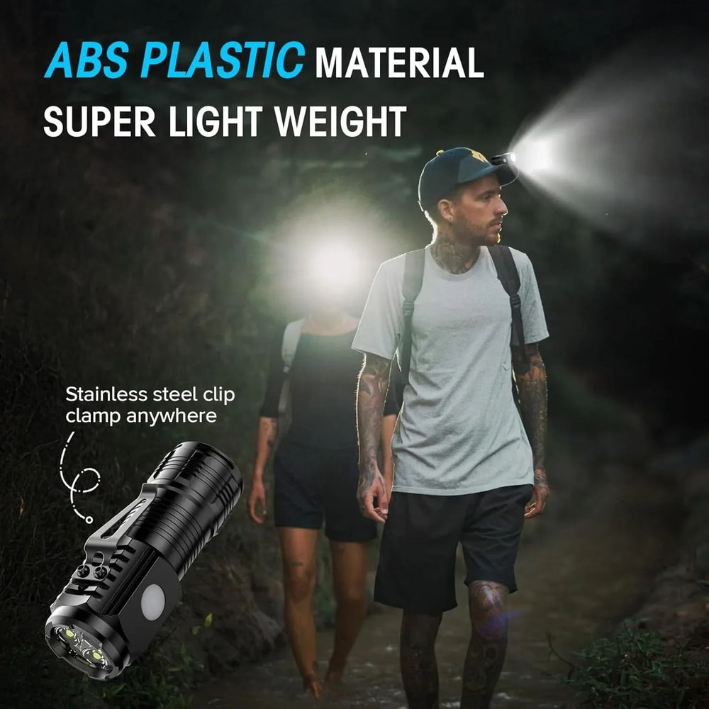 Portable Mini LED Handheld Flashlight With Pen Clip For Outdoor Use 4
