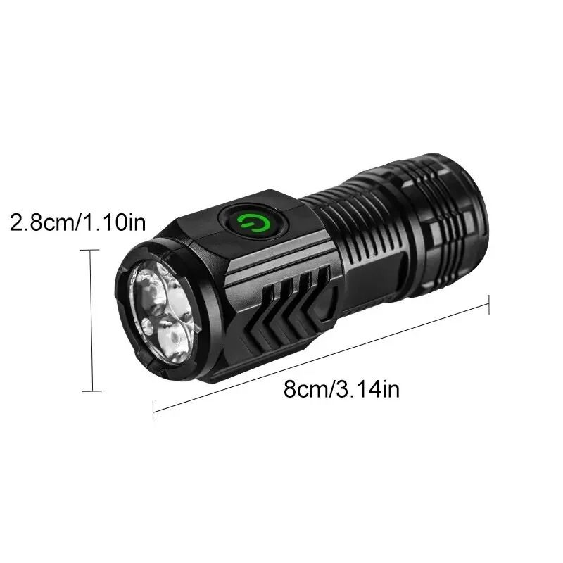 Portable Mini LED Handheld Flashlight With Pen Clip For Outdoor Use 5