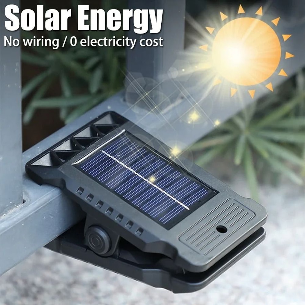 Outdoor Solar LED Clip Light With Motion Sensor For Garden And Camping 2
