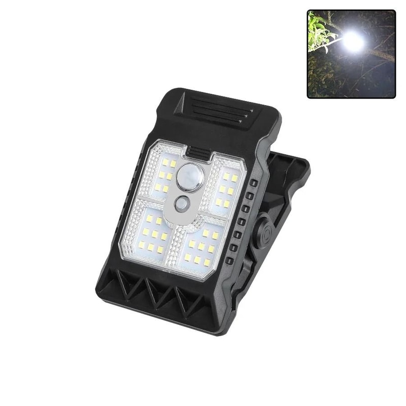 Outdoor Solar LED Clip Light With Motion Sensor For Garden And Camping 7