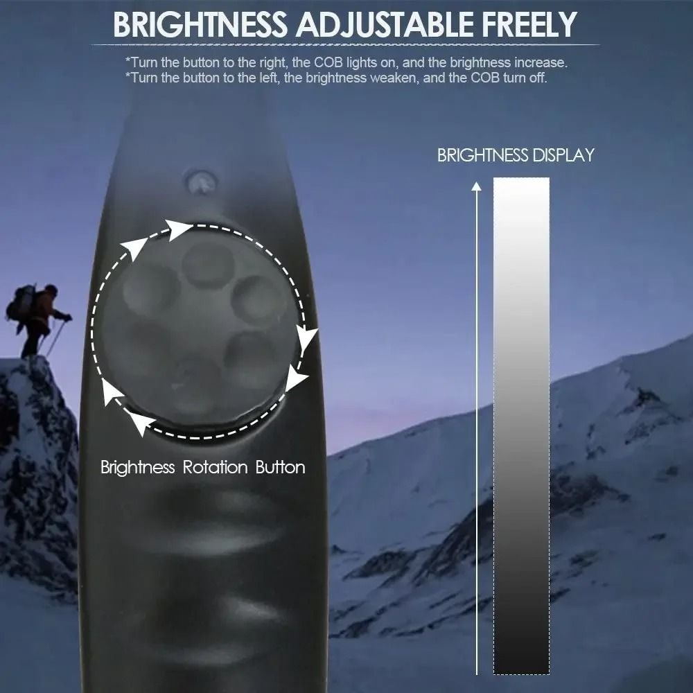 COB LED Magnetic Work Light USB Rechargeable Inspection And Camping Lamp 5