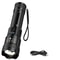 Super Bright USB Rechargeable LED Flashlight With Long Range Beam 10