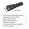 Super Bright USB Rechargeable LED Flashlight With Long Range Beam 5