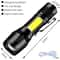 Super Bright USB Rechargeable LED Flashlight With Long Range Beam 6
