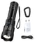 Super Bright USB Rechargeable LED Flashlight With Long Range Beam 12