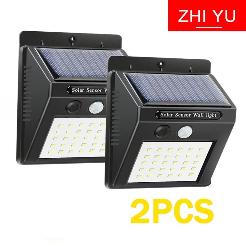 Solar LED Motion Sensor Wall Light With 40 LED Beads For Outdoor Use 0