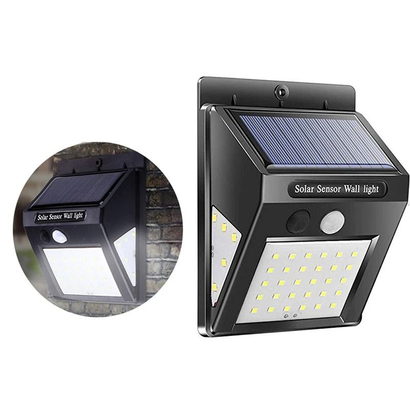 Solar LED Motion Sensor Wall Light With 40 LED Beads For Outdoor Use 3