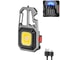 Mini LED Keychain Work Light With USB Rechargeable Battery And Safety Tools 7