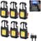 Mini LED Keychain Work Light With USB Rechargeable Battery And Safety Tools 10