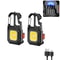 Mini LED Keychain Work Light With USB Rechargeable Battery And Safety Tools 13