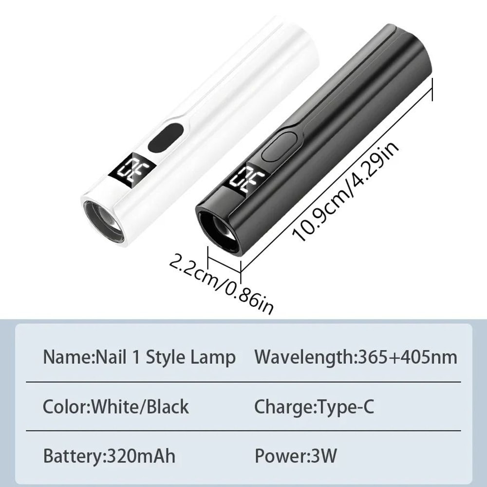 Portable Mini UV Nail Lamp For Gel Nails With Type C Charging 5