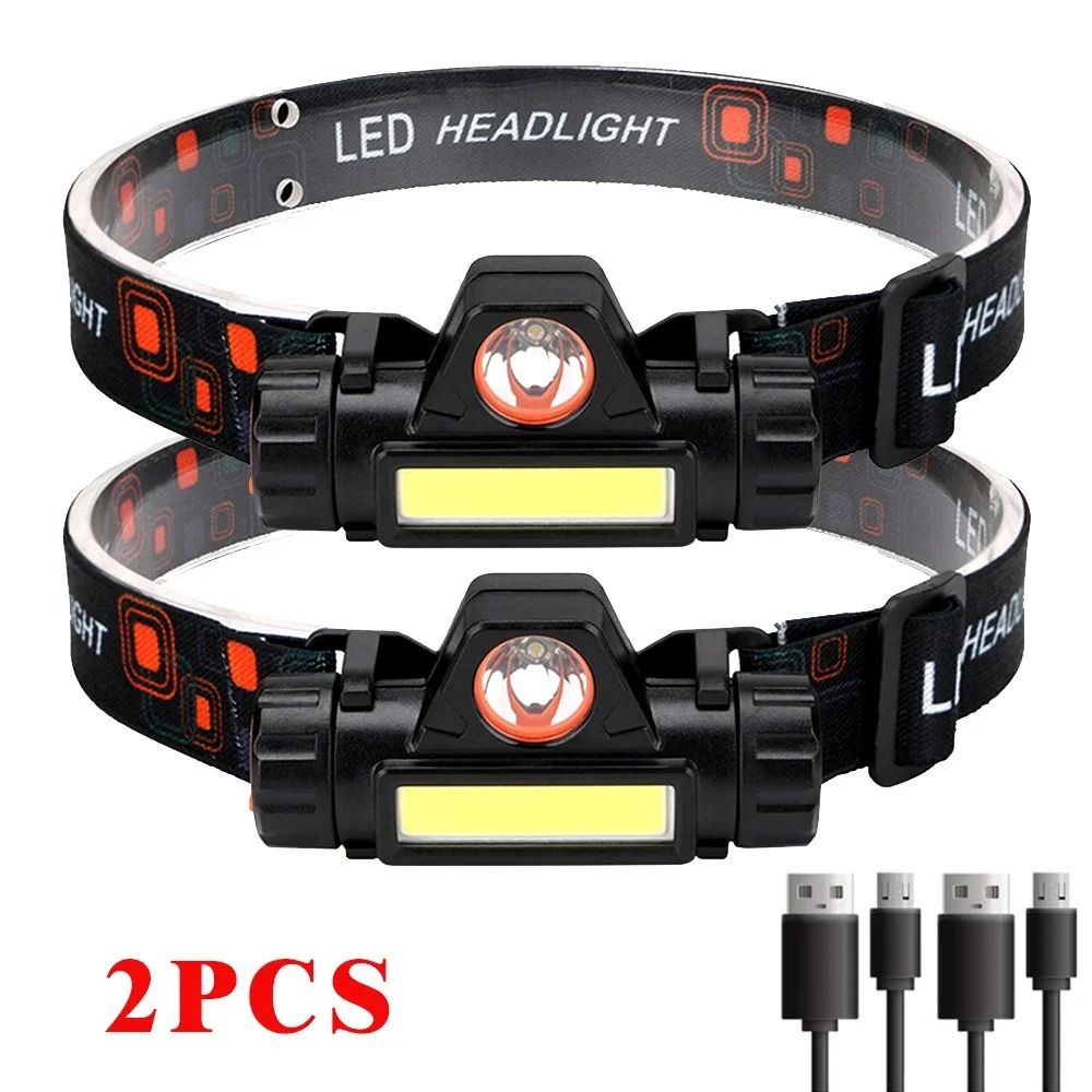 Rechargeable LED Headlamp With Dual Light Sources And Magnetic Base 10