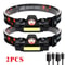 Rechargeable LED Headlamp With Dual Light Sources And Magnetic Base 10