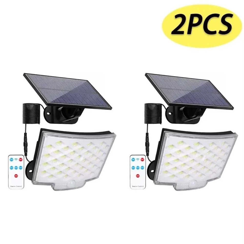 106 LED Solar Motion Sensor Flood Light With Separate Panel For Outdoor Use 10