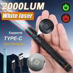 high power mini flashlight with usb charging clip and magnetic base