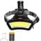 ZK40 Wide Angle COB LED Headlamp With USB Rechargeable Dual Battery Design 7