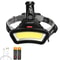 ZK40 Wide Angle COB LED Headlamp With USB Rechargeable Dual Battery Design 7
