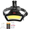 ZK40 Wide Angle COB LED Headlamp With USB Rechargeable Dual Battery Design 8