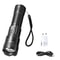 Mini Tactical LED Flashlight With COB Side Light USB Rechargeable 8