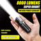 Mini XHP50 LED Flashlight With USB C Rechargeable Design And Telescopic Zoom 0