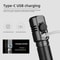 Mini XHP50 LED Flashlight With USB C Rechargeable Design And Telescopic Zoom 4