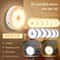 PIR Motion Sensor LED Night Light USB Rechargeable Cabinet And Closet Lamp 0