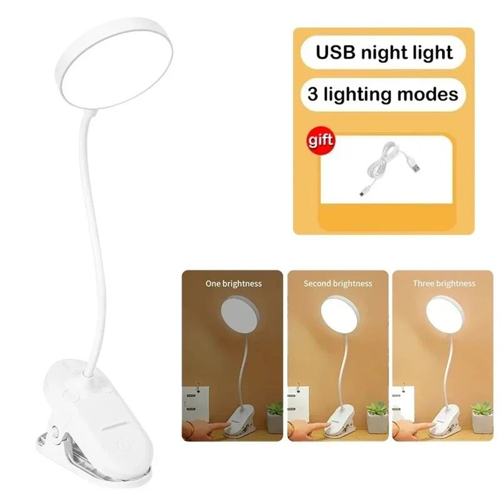 Mini LED Clip On Book Light Portable Reading Lamp With Eye Protection 9