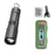 Multifunctional Mini Rechargeable Flashlight With Telescopic Zoom And Keychain Ring 13